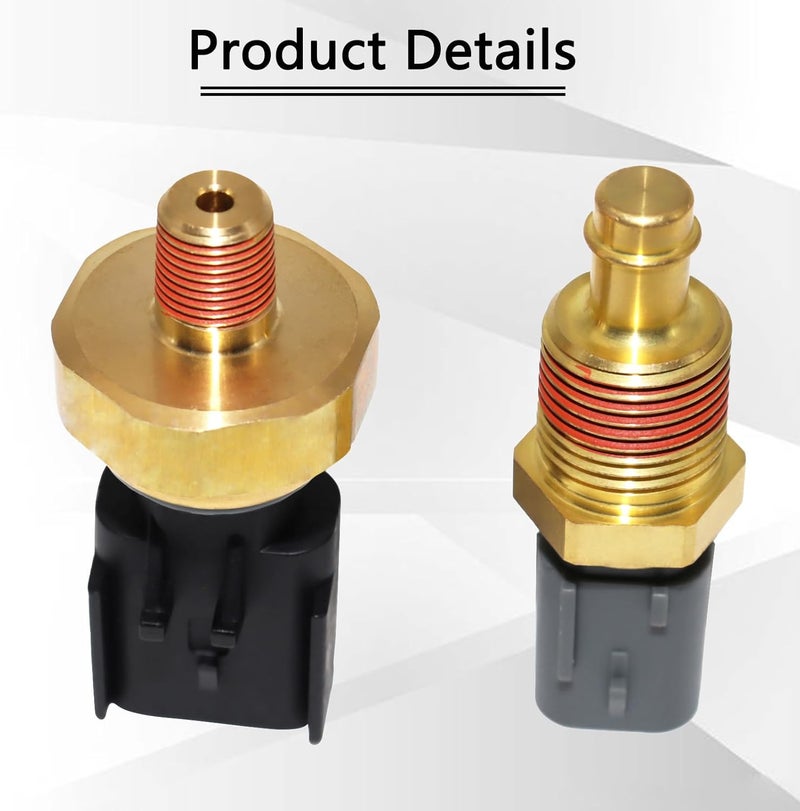 KEJSTED 2 Pack Engine Oil Pressure Sensor Sender Switch & Coolant Temperature Sensor 5149062AA 5149077AB Compatible with Chrysler Aspen Pacifica Jeep Grand Cherokee Dodge Avenger Ram 1500 2500 3500 - Image 4